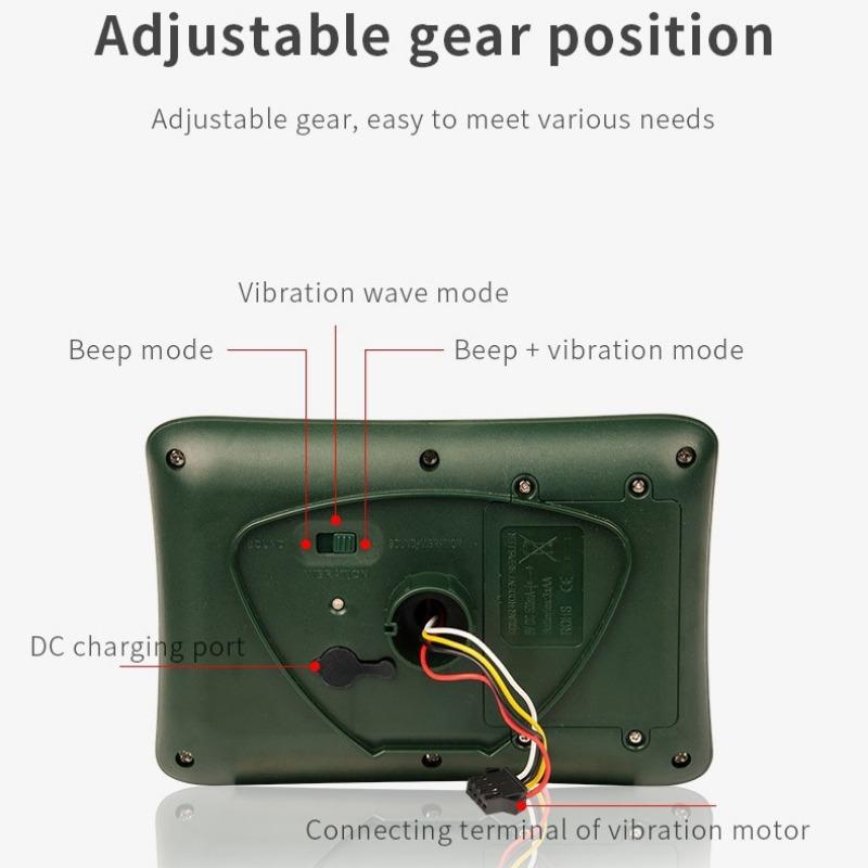Güneş Enerjili Fare Kovucu 360° İnverter Mekanik Dalga Yılan Kovucu Çiftlik Bahçe Toprak Fişi Fare Kovucu