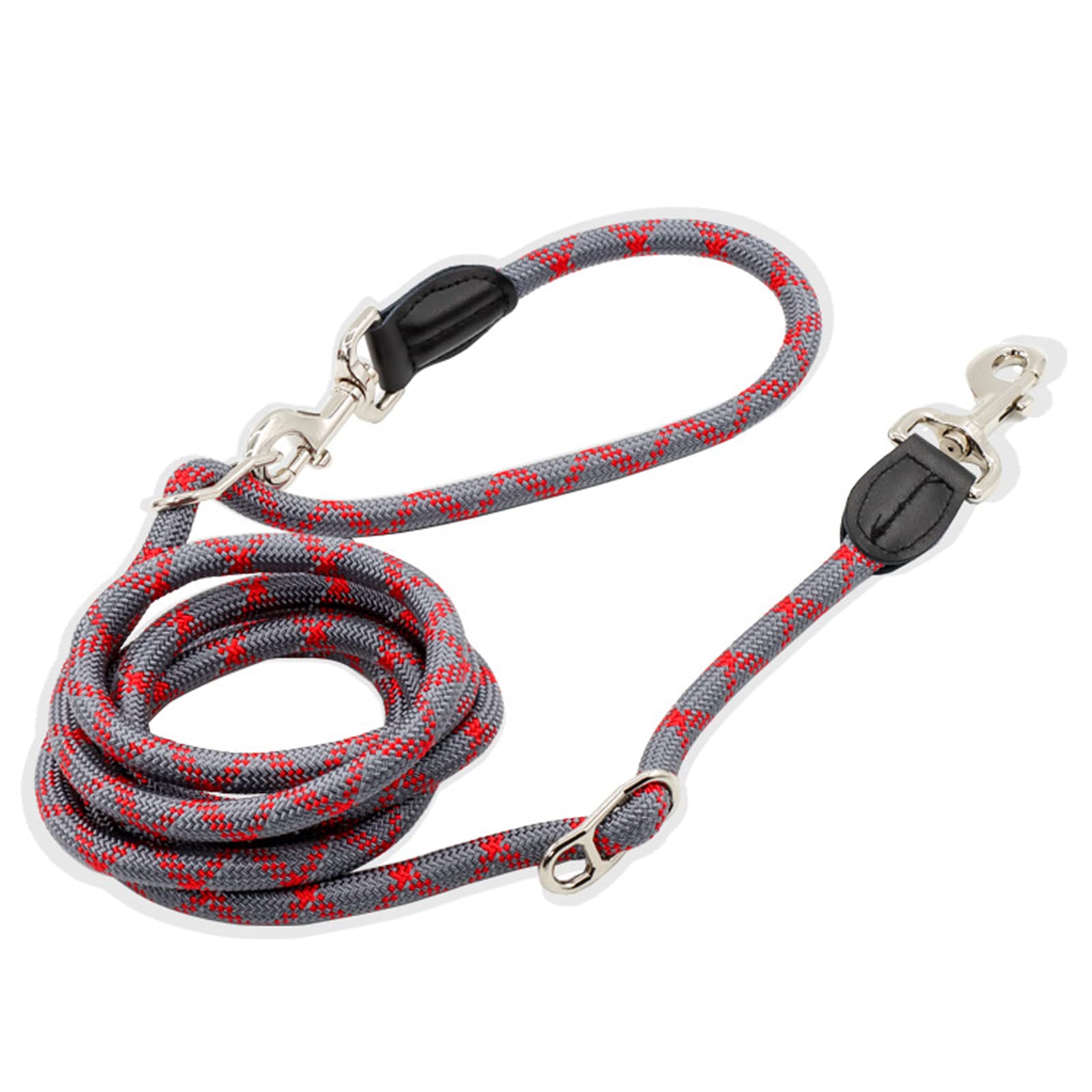 

Dog Shoulder Multifunctional Adjustable Reflective for and Large Convenient M Size Up to Red Leash, 2.6m Leash, 6-in-1 Leash, Hands-Free, Length,