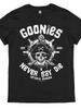 Goonies Pirate Skull Graphic Plus Size T-Shirt - Bold Black Tee with Stylized 'G