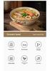 Large Chinese Retro Ceramic Ramen Bowl Set - Creative Home Tableware with Conical Hat Design