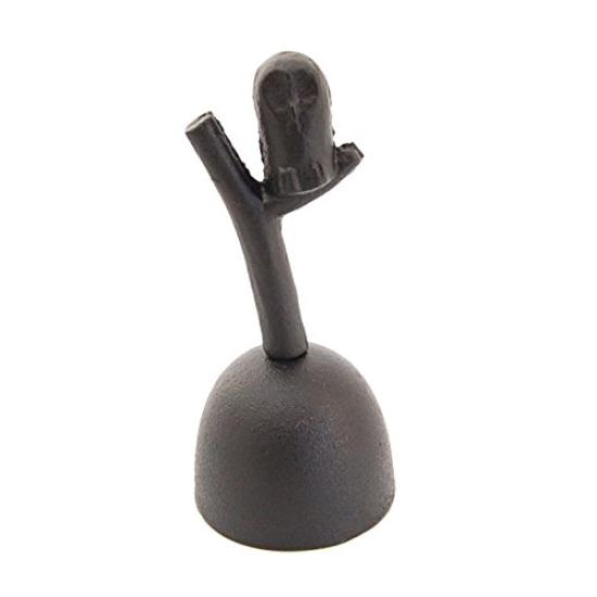 

Yuguchi design Nanbu ironware table bell 55 x height 120mm 160g Black [Yasuhiko owl] Size Weight Color чорний