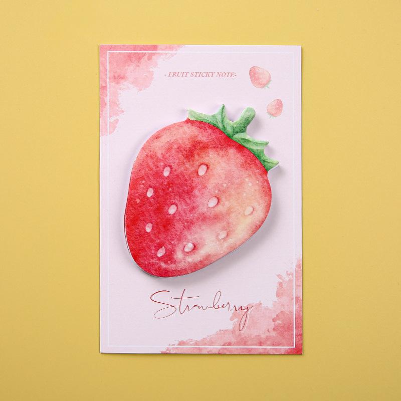 Cute Melon and Fruit Post-it Notes for Students, High-value Fruit Sticky Notes Can Be Torn, Leave a Message, Note Sheet N Times Sticker