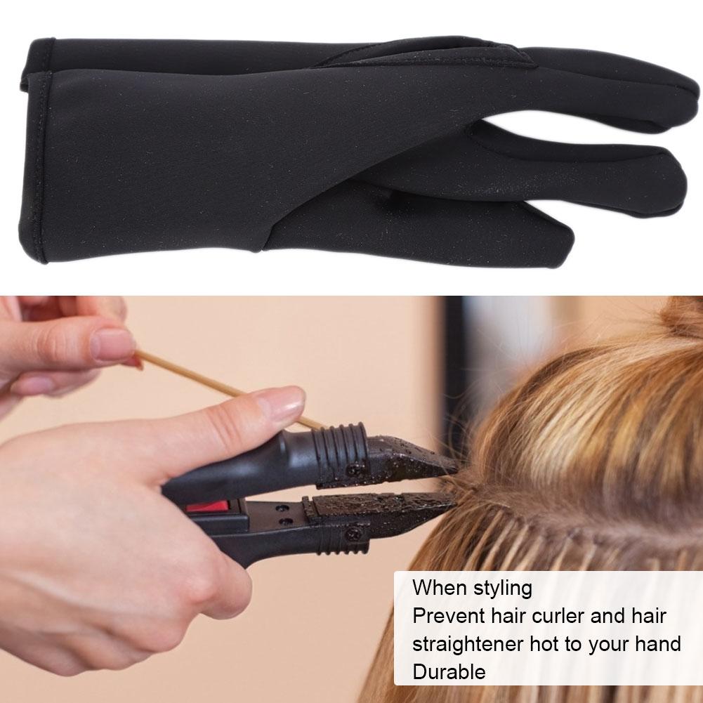 Hairdressing Glove 3 Fingers Heat Resistant Insulation Hair Salon Styling ToolsHairdressing Glove
