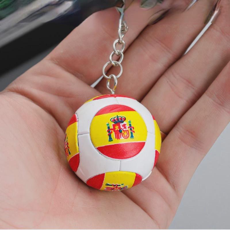 1PCS Football Key Chain Fan Supplies Small Gifts National Team Flag Key Chain Key Chain Souvenir Pendant