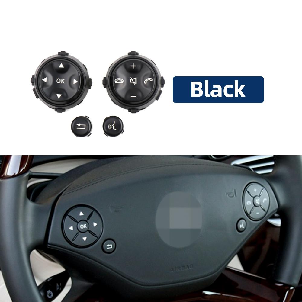 2218213651 Steering Wheel Cruise Control and Volume Button Cover Lid Fit for Mercedes Benz W221 W216 S Class CL Class 2006-2013