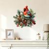 Sticker Feather Bird Christmas Self-adhesive Wall Sticker for Bedroom Wall Holiday Decoration Sticker