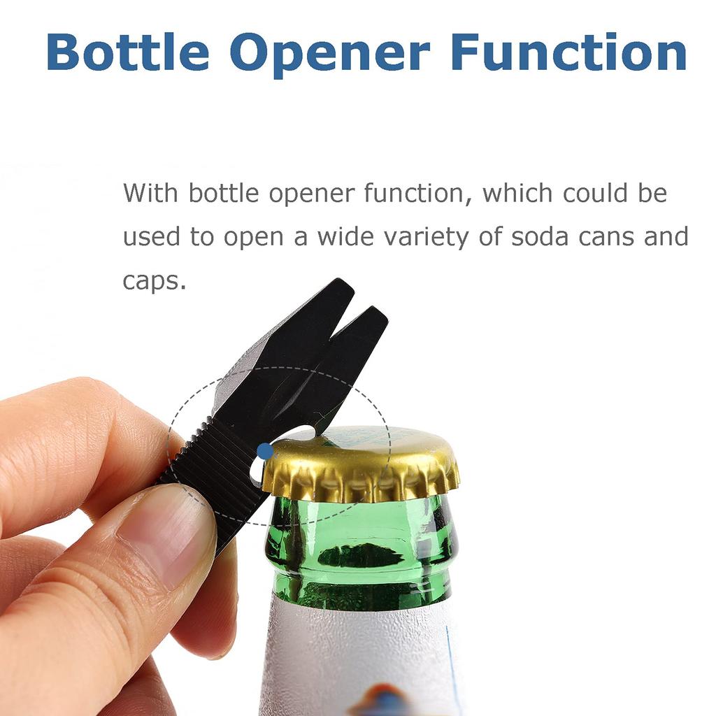Hamans Titanium Pry Bar with Claw Puller, Bottle Opener Function,