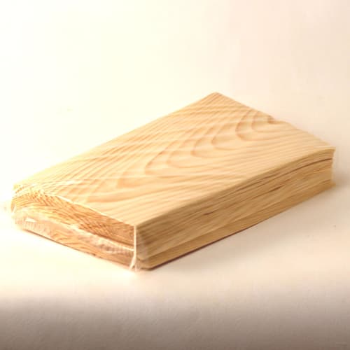 KIZARA Thin Sheets of Kizara Wood (200 Sheets) #50 Half Size (5-Inch Half Size) [Wooden Cooking Sheets, Wooden Sheets, Gunma Akamatsu, Kizara Wood, Ri