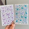 Adesivos de Rosto de Borboleta de Desenho Animado com Strass para Crianças Adesivos de Pedras Autoadesivas para Maquiagem de Performance de Palco Acessórios de Festa de Fantasia para Meninas