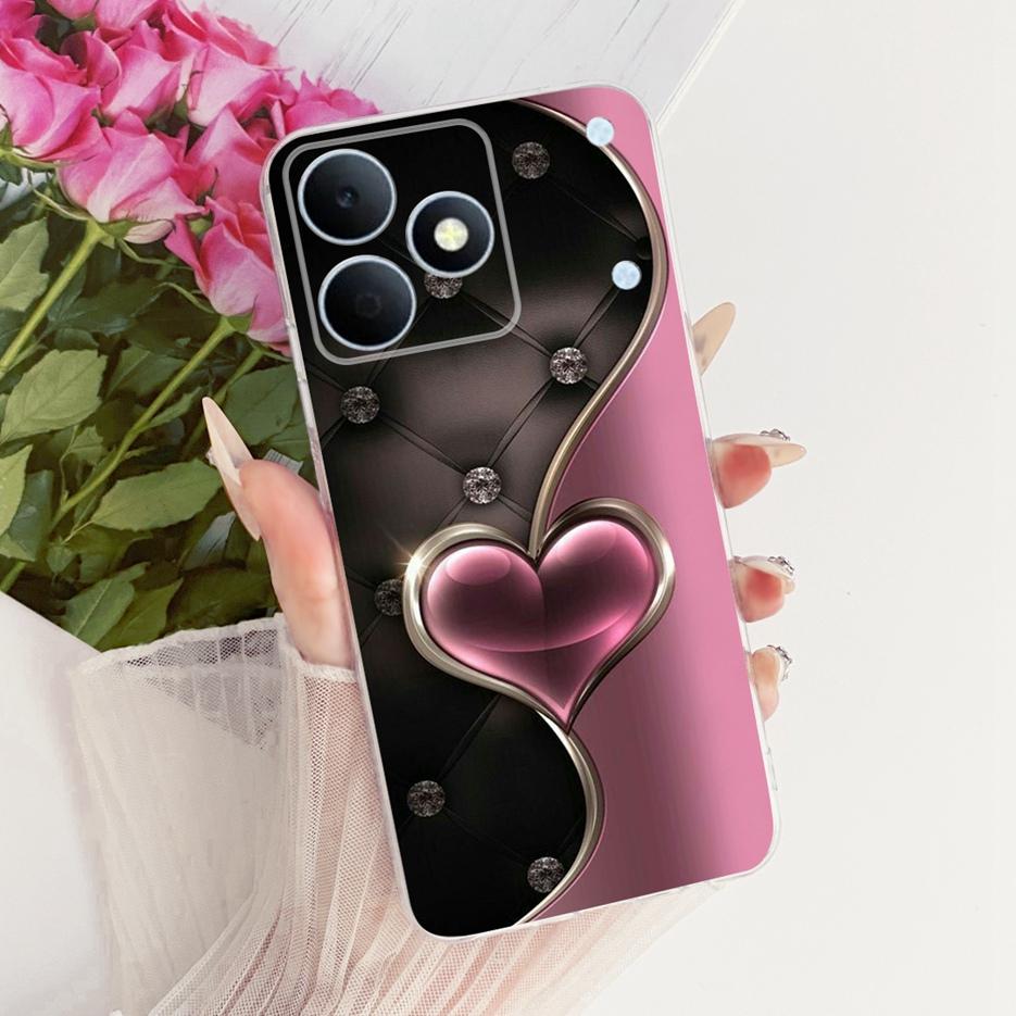 For Realme Note 80 4G Case RMX5388 Cute Cat Flowers Painted Cover Soft Silicone Case For Realme Note 80 Note80 Back Cover Fundas