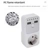 3680W Intelligent Programmable Countdown Timer Socket Double USB Port Electronic Timer Switches For Home Electronics