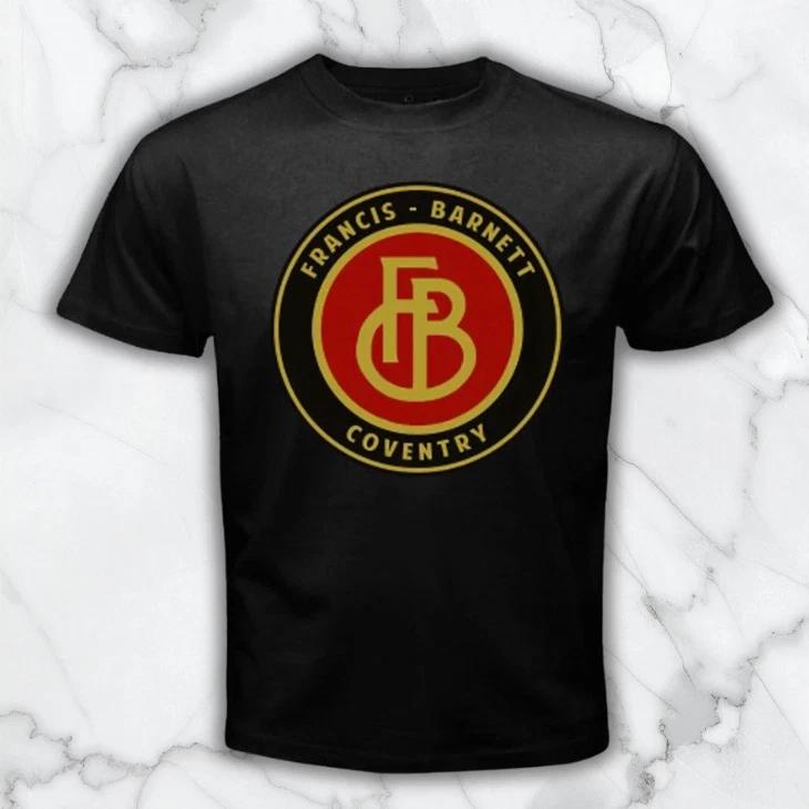 Francis Barnett Coventry Motorcycles Men s Black Graphic T Shirt Freeships S