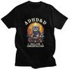 ADHS Würfel für Konzentration Katze Rollenspiel T-Shirt für Männer Reines Baumwoll-T-Shirt Streetwear Kurzarm-T-Shirt Kleidung