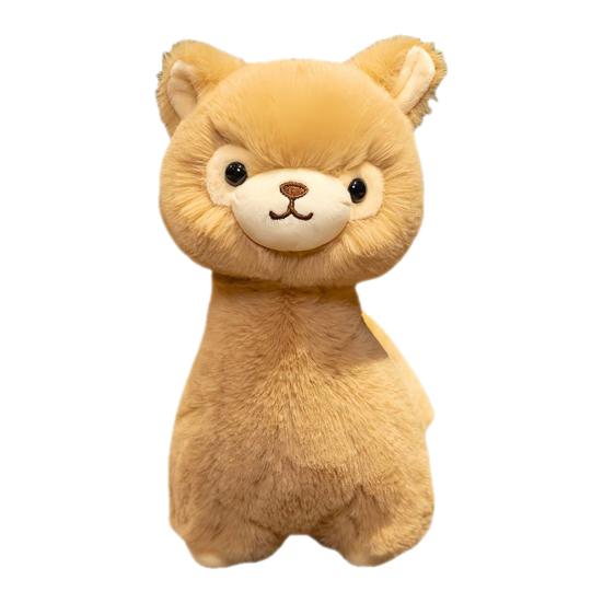 Yousheng Alpaca Plush Toy Stuffed Animal Alpaca Doll Hug Pillow Lifelike Alpaca Plushie Soft Fluffy Cushion Gift for Christmas Birthday