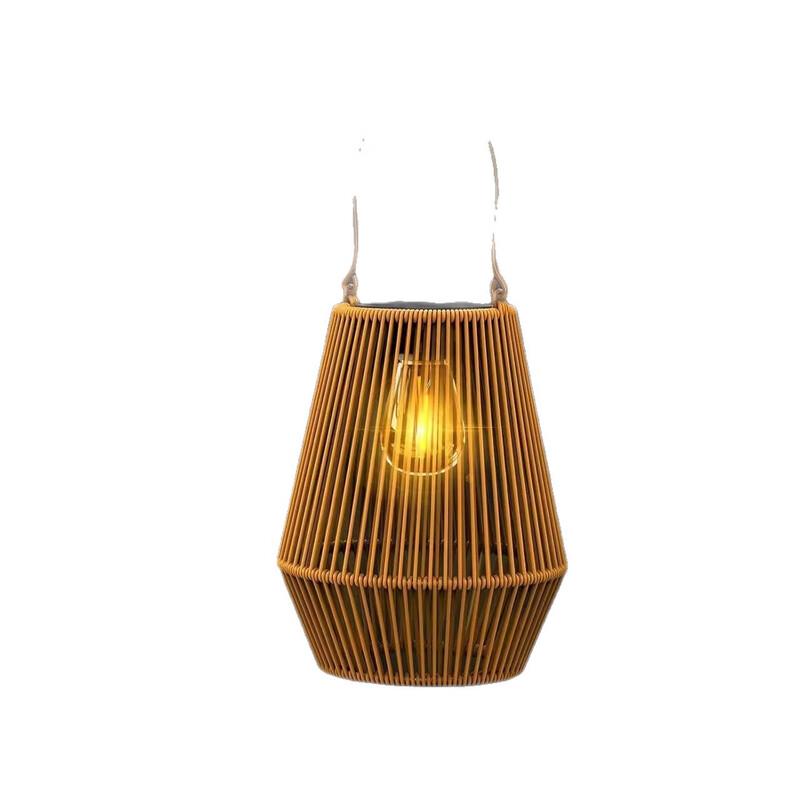 Outdoor Solar Rattan Handheld Lantern