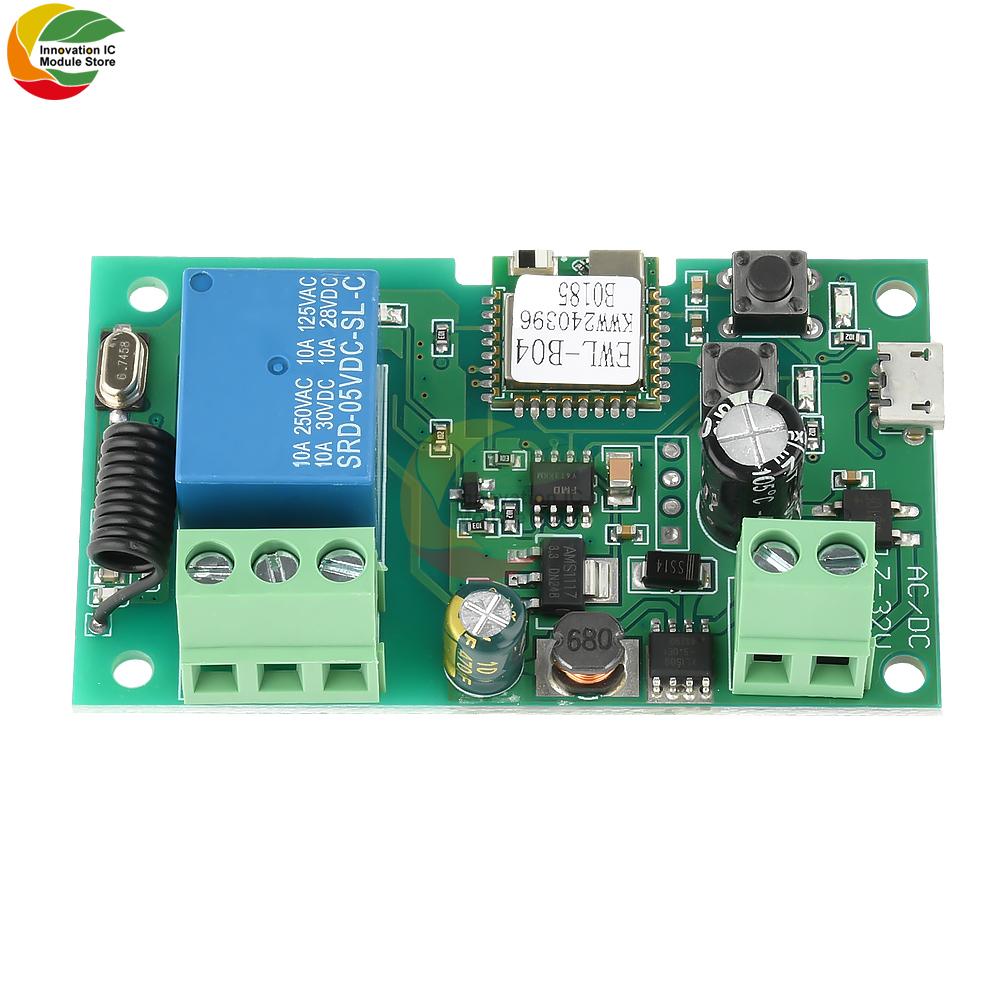 DC 5V 7V-32V Wifi Relay Module for eWeLink APP Remote Control Self-lock Wireless Delay Relay for Smart Intelligent Home