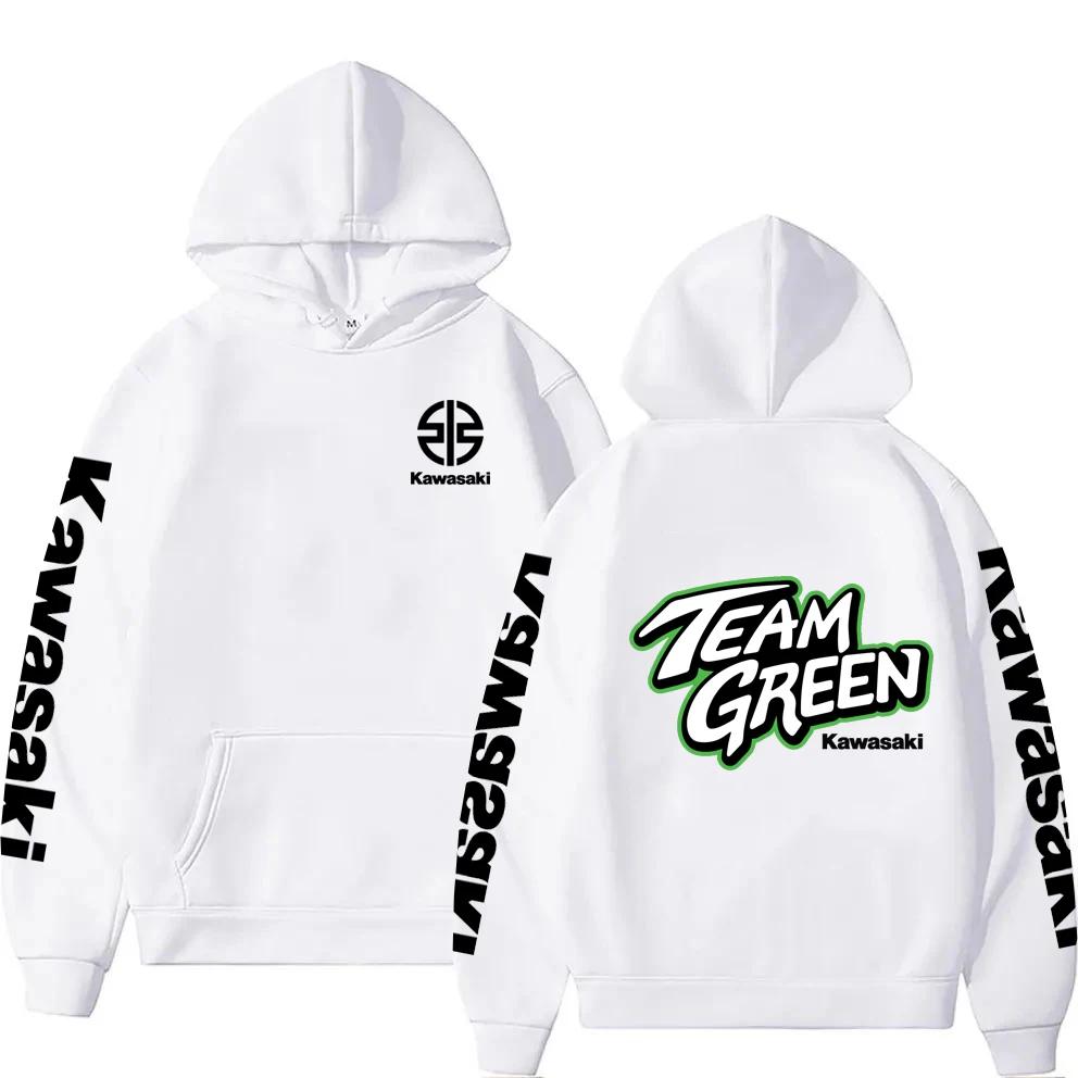 Hot selling high-quality hooded sweatshirt with Kawasaki logo for men, high-end comfort and simplicity sports style top Sp