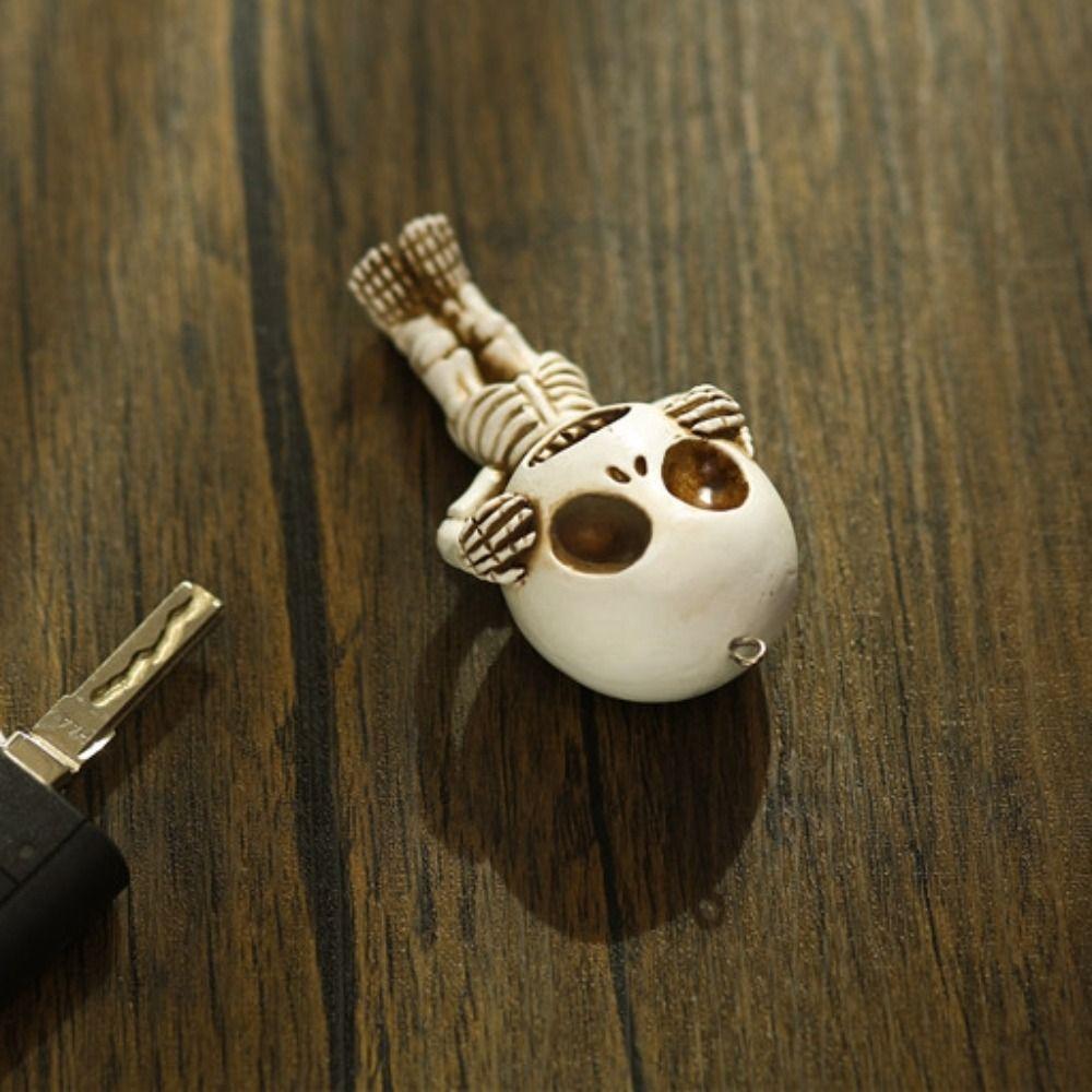 Unique Resin Skull Ornament Hangable Resin Sculpture Home Decor Little Ghost Ornament Home