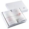 Imabari Towel Towel Bath Towel Made In Celebration Gift for Special BT2 Set, Gift, 100% Cotton, Japan, (Sarara) "En" 2-Piece Set, White, Gift,