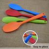 Silicone Long Handle Spatula Non-stick Scraper Spoon Kitchen Cooking Utensil