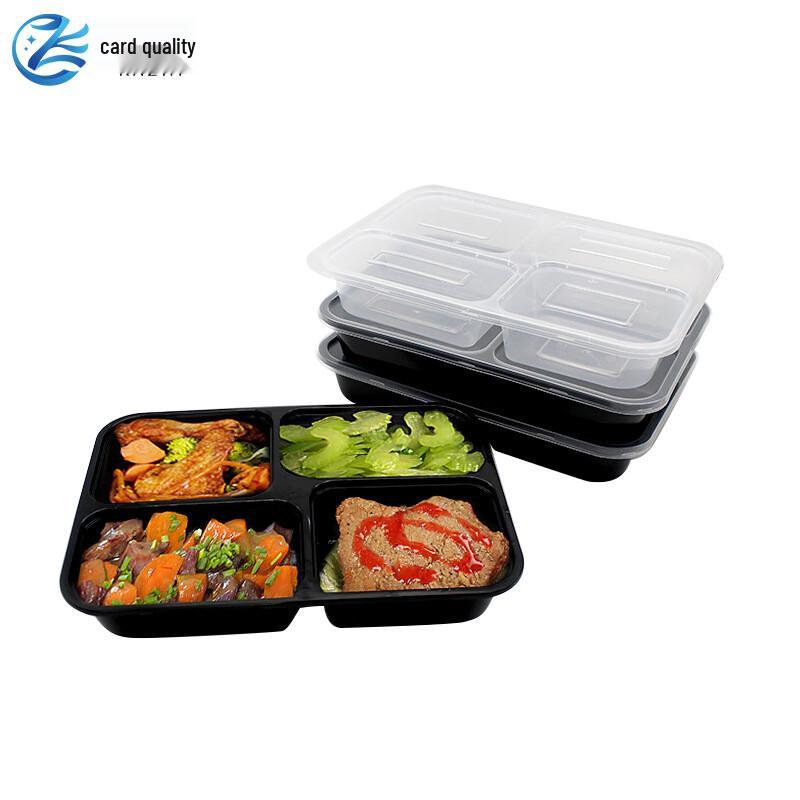 KAZHI Disposable 4-Compartment Meal Trays