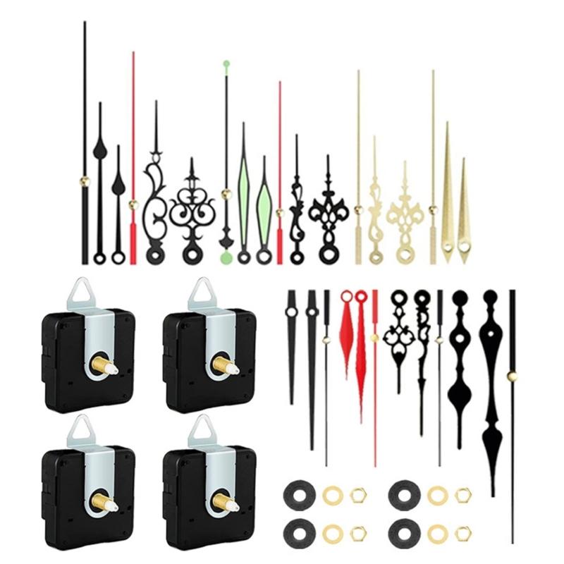 Home Office Clock Building with Quiet Quartzs Mechanism and 10 Pairs sHand