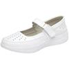 Spring White Cowhide Comfortable Nurse Shoes Women's Soft Sole Non-slip Breathable Not Tired Feet Deodorant Medical Shoes Hollow Shoes