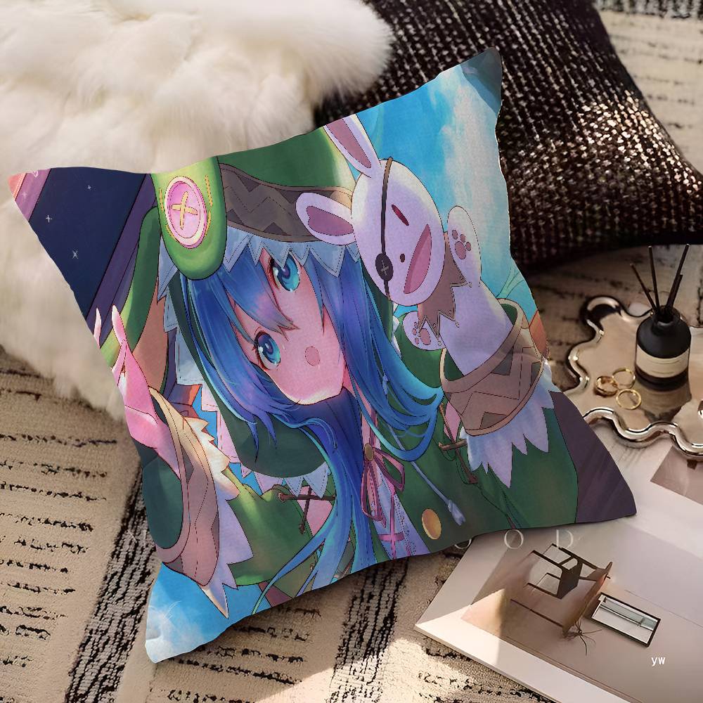 

DATE A LIVE Anime Pillow Gift Home Office Decoration Pillow Bedroom Sofa Car Cushion CoverPillow Case 30x30 cm