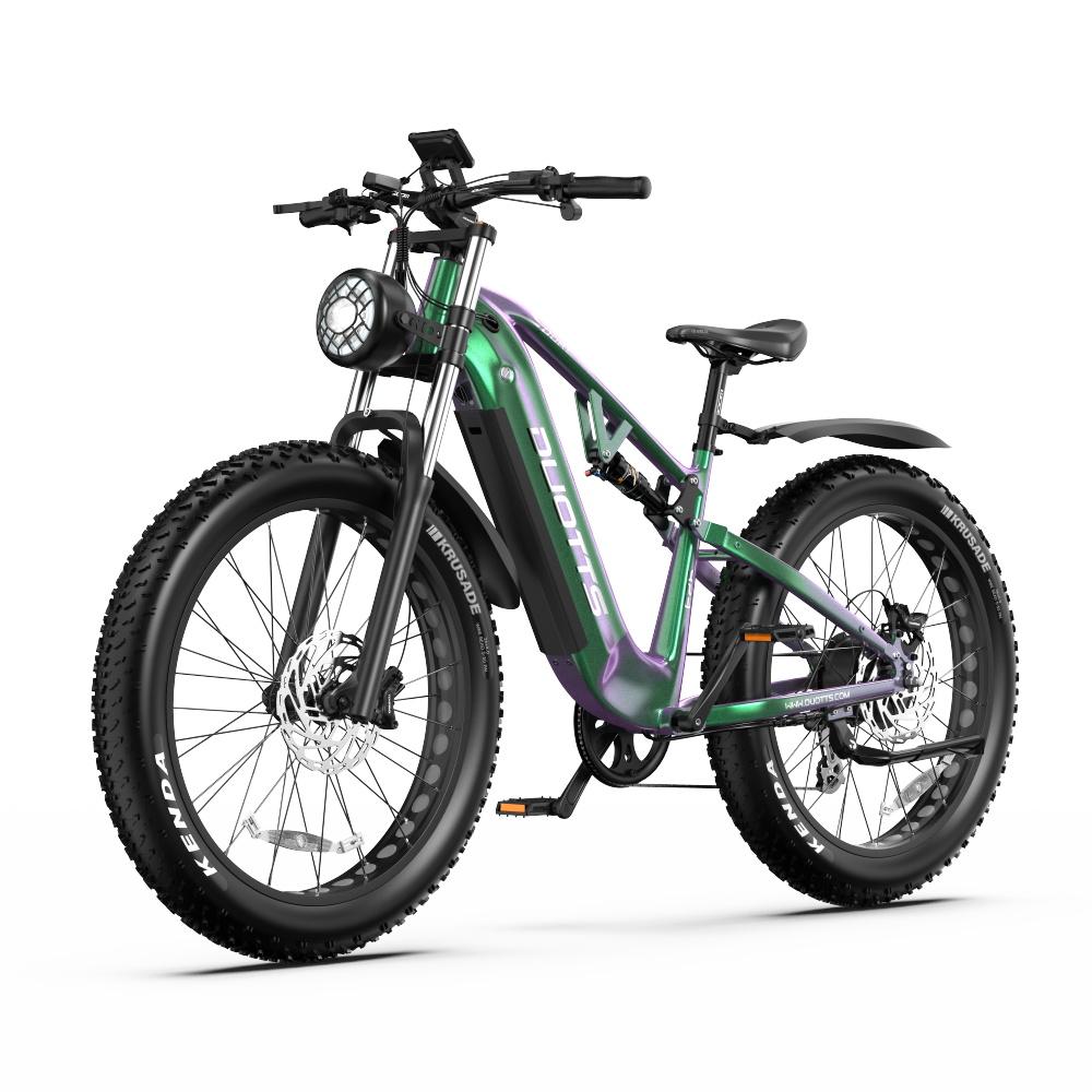 DUOTTS E26 Fat Tire Electric Bike - 48V 20Ah Samsung Battery, 80NM Torque, 55km/h Speed, 120km Range, Suitable for Urban and Off-Road Commuting