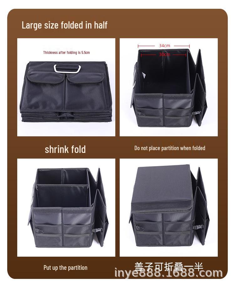 Large Capacity Folding Car Trunk Organizer & Storage Box