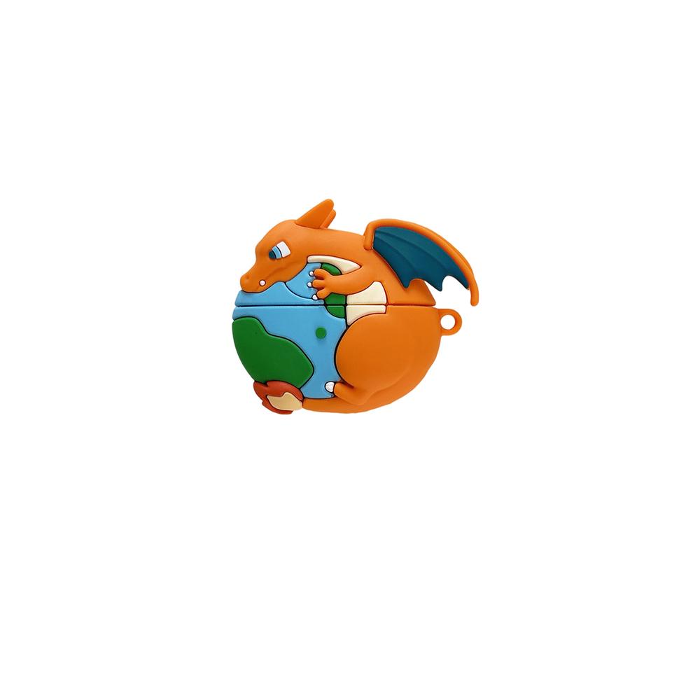 3D Pocket Monsters Charizard Oortelefoonhoesje Voor Airpods 4 2 3 1 Pro 3 2 Draadloze Bluetooth Headset Beschermende Harde Cover For Airpods Pro 3