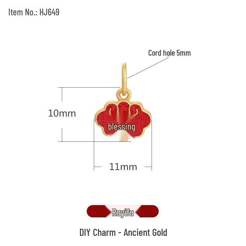 Chinese Cloisonné Sand Gold Enamel Beads: DIY Bracelet Necklace Pendant Accessories