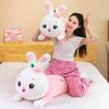 Cartoon Strawberry Rabbit Plush Doll Toys Pillow Cute Girls Sleep Long Pillow Clip Legs Toy Children'S Birthday Gift Plush Dolls