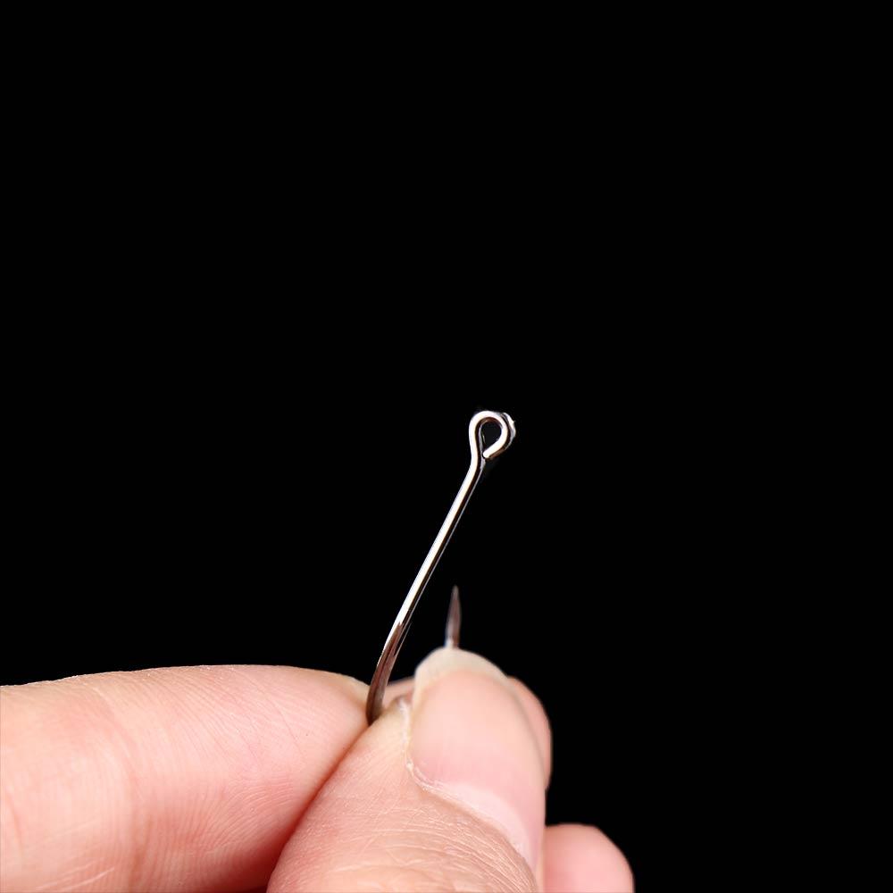 Fishing Hook Big Long Shank Flattened Sharped Fishhooks Barbed Fishing Hooks Off-set Fishing Hook