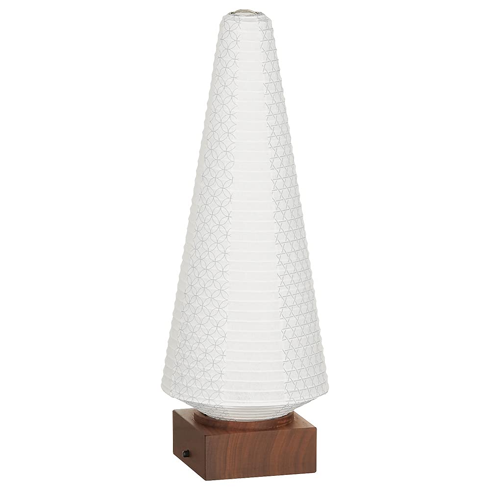 Buddhist altar shop Takita Shoten Bon lantern Mini Bon lantern Tomori 1 Walnut LED Cordless 3934 Height 30cm x Width 11cm Standing lantern Certificate