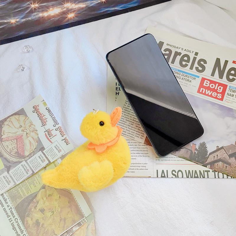 Adorable Yellow Duck Plush Keychain Cute Creative Stuffed Toy 10cm Soft And Cuddly