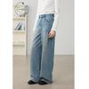 ZIHAN Women's Retro High-Waist Wide-Leg Denim Jeans