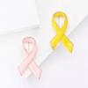 Rhinestone Ribbon Pins for Women Bow Brooch Breast Cancer Red Ribbons Friend Gifts Event Backpack Decoration Clothes Accessories