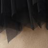Sisbest Elegant High-Waist Sequin Pleated Mesh Skirt