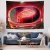 Pizza Tapestry Wall Hanging Anime Aesthetic Room Decor Vaporwave Kitchen Backdrop Dorm Decor Home Decoration Art Living Room Wal