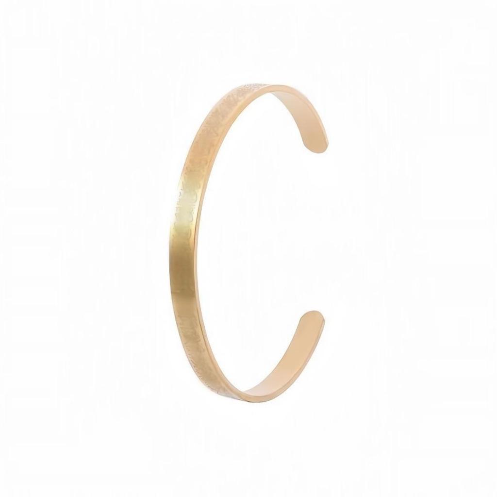 Cross-Border European American Stainless Steel Polka Dot Heart Bangle