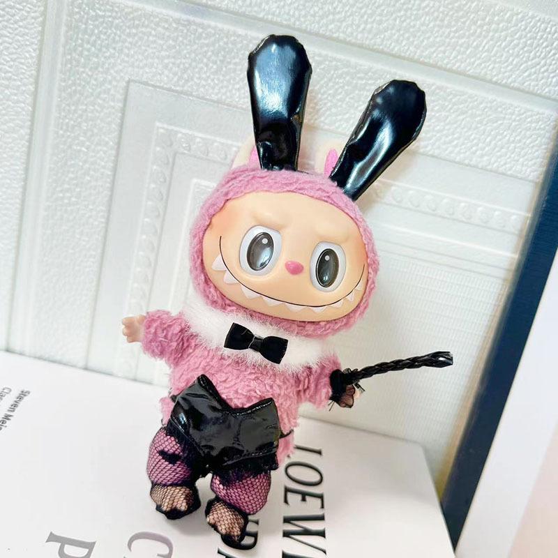 Sexy Oblečení pro 17cm Panenky Idol Labubu Plyšové Oblečení pro Panenky Kawaii Doplňky Korea Kpop Exo Mikina Oblečení Outfit Bez Panenky