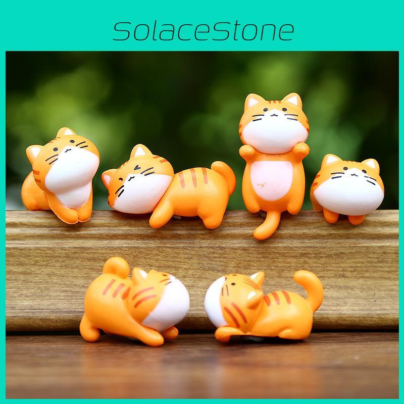 Cat Action Cute Figure Cartoon Model Toy Decoration Doll Children Gifts Ornament