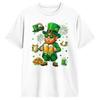 Vintage T-Shirt Summer Irish Beer Ireland Flag St Patricks Day Leprechaun Hip Hop T-Shirts for Men Wholesale Short Sleeve Tops