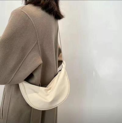 Nylon Crossbody Bag Women's New Style Dumpling Bag Lightweight Underarm Bag Simple Single Shoulder Canvas Bag