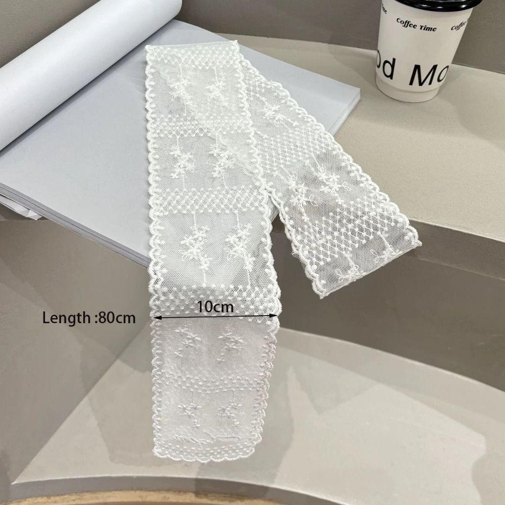 Fashion Lace Summer Neck Strap Sweet Long Neckerchief Flower Multi-functional Headbands for Women