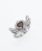 Vivus Lucia Wings 2 Love R Red Silver Ring
