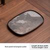 Japanese Style Slate Dry Brewing Tray Zen Tea Plate Pot Stand Storage Container for Home Kung Fu Tea Set Accessories Retro