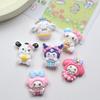 12/120PCS Cartoon DIY Resin Accessories Bow Tie Animal Handmade Cream Glue Hair Clip Phone Case Shoe Buckle Pendant Unisex