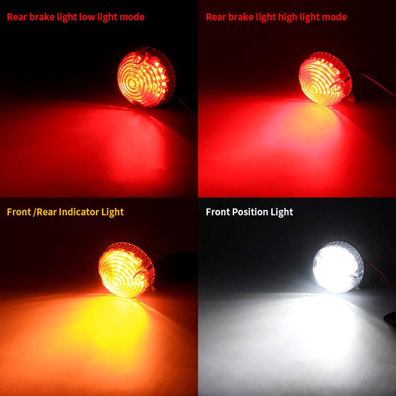 8PCS Front Rear Turn Signal Indicator Light For Land Rover Series 2 1958-1961 For Land Rover Series 2A 3 71-79 Brake Tail Light
